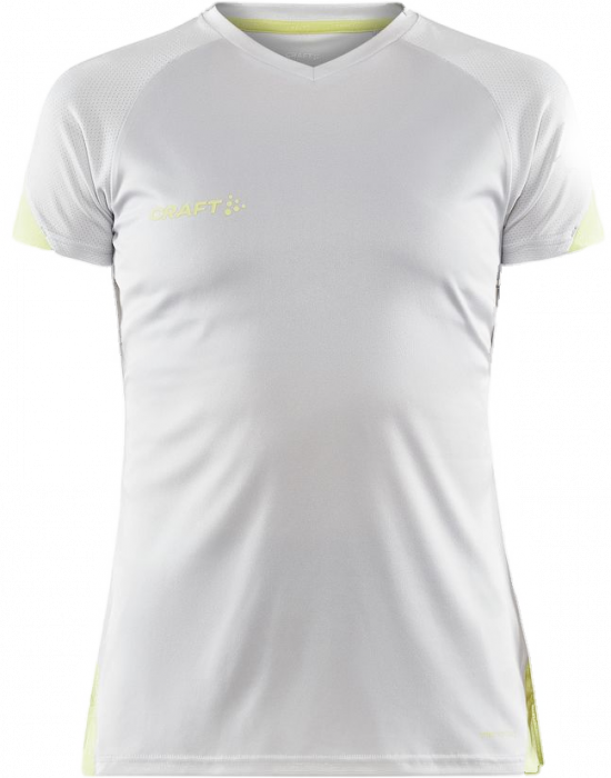 Craft - Pro Control Impact Tee Women - ASH/Giallo - White & giallo